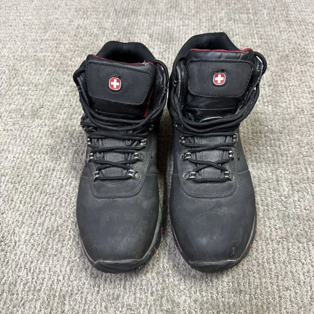 Swiss Gear Boots Black Lace Up Men’s Size 10 Waterproof